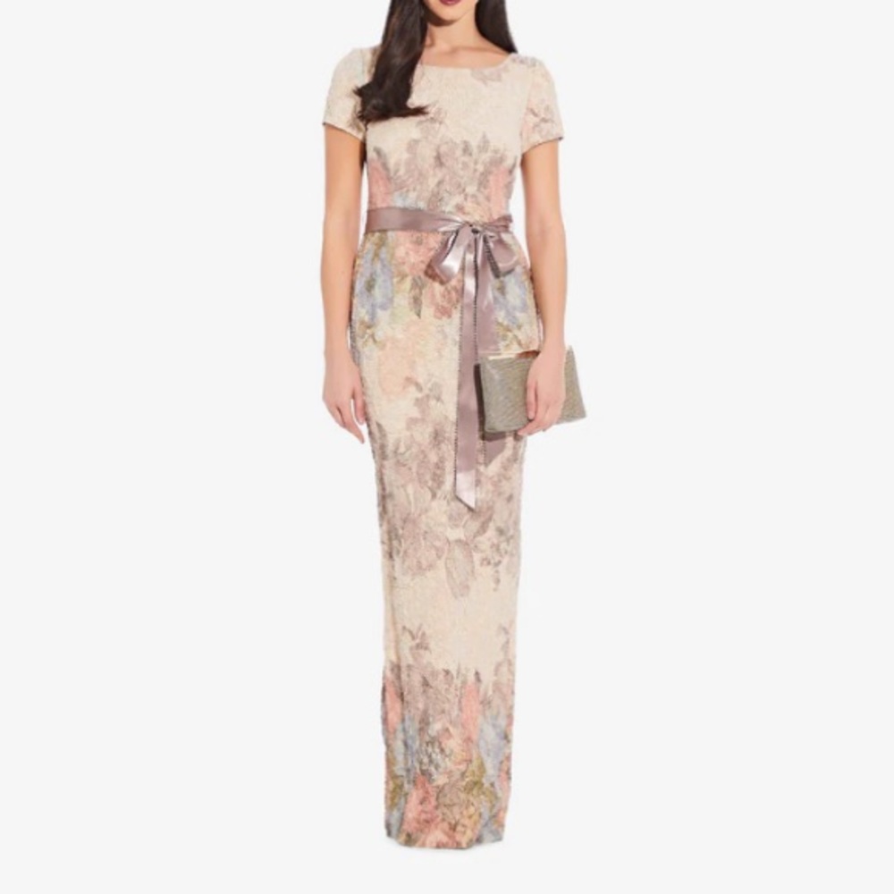 Floral gown, worn once, perfect condition
